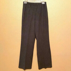 Women with Control Knit Pull On Pants Women's M Grey High Rise Elastic Waist